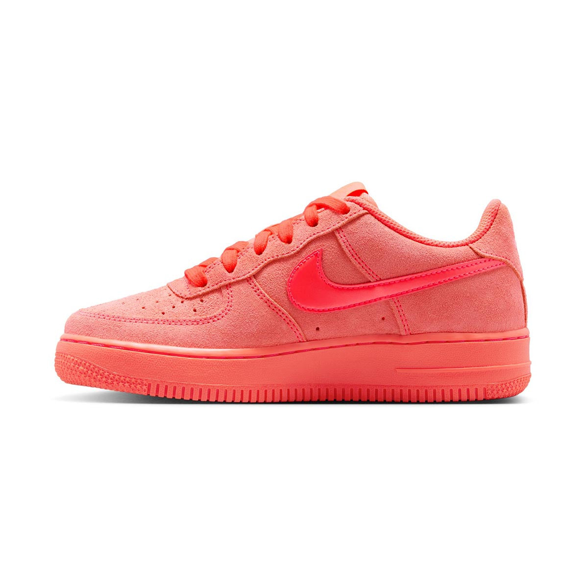 Nike Air Force 1 Suede 'Hot Lava' Big Kids' Shoes - 