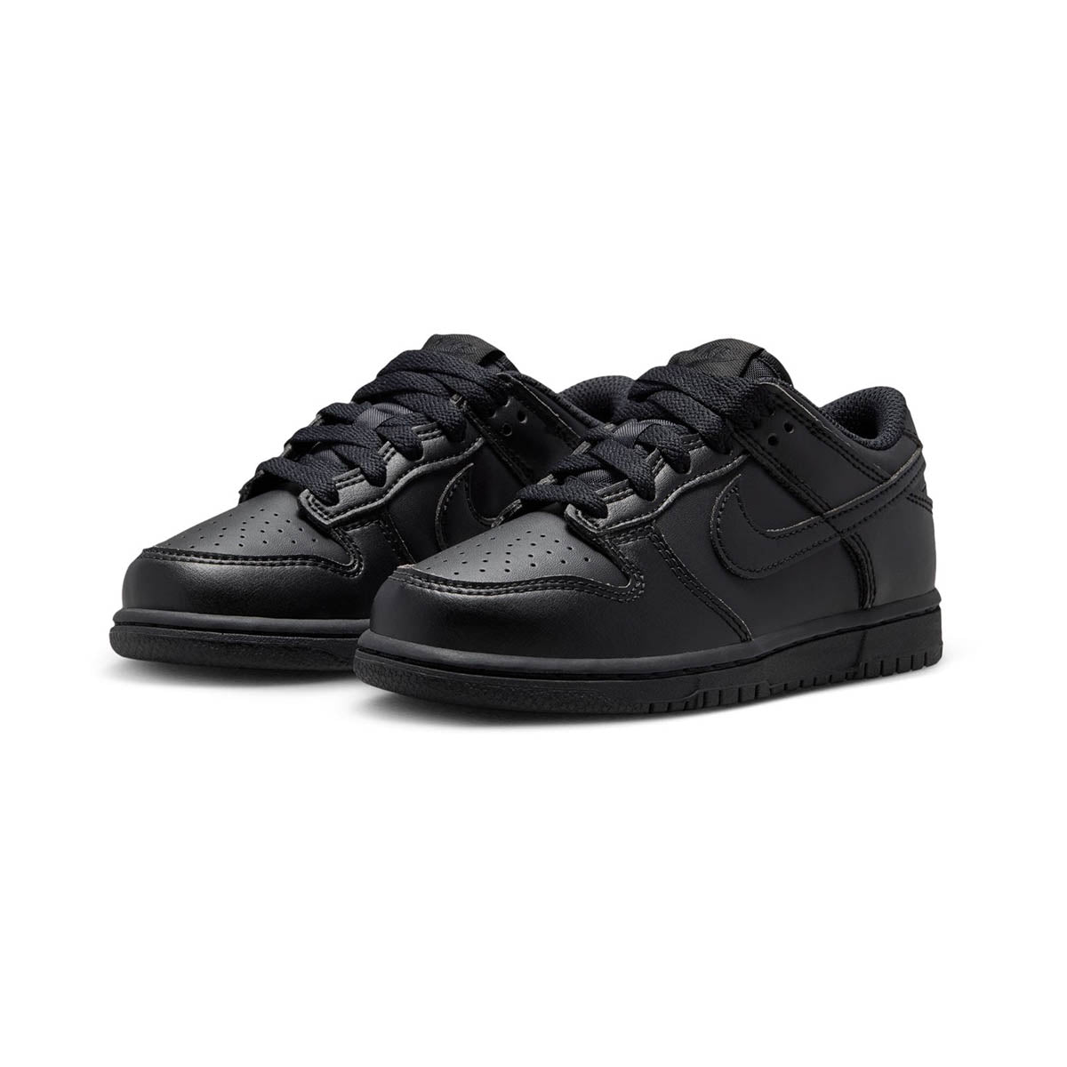 Nike Dunk Low 'Triple Black' Little Kids' Shoes - 