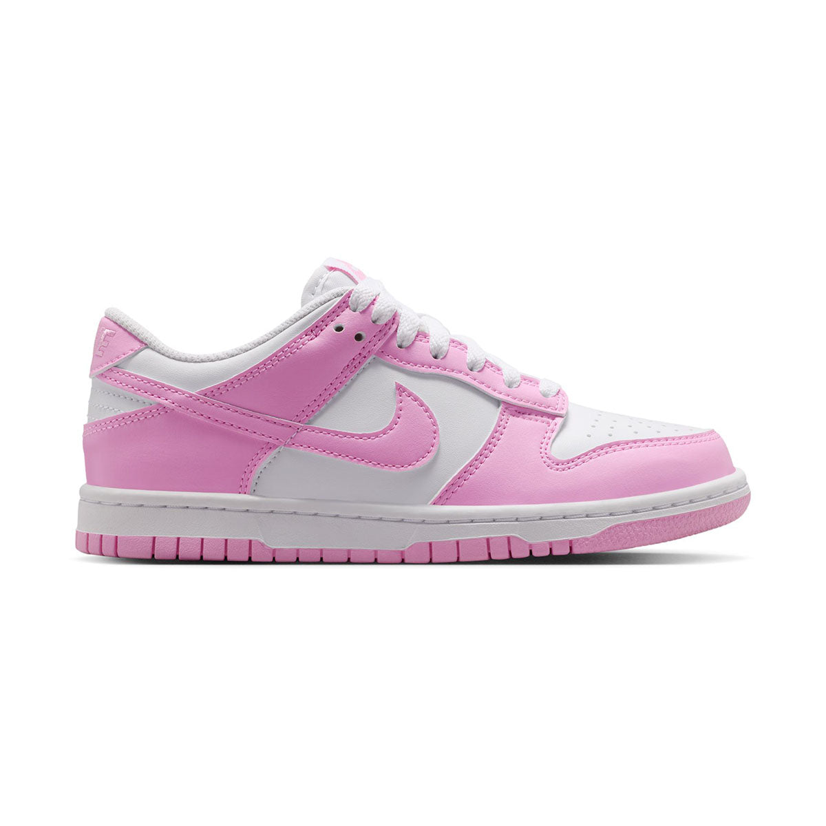Nike Dunk Low 'White Pink Rise' Big Kids' Shoes - 