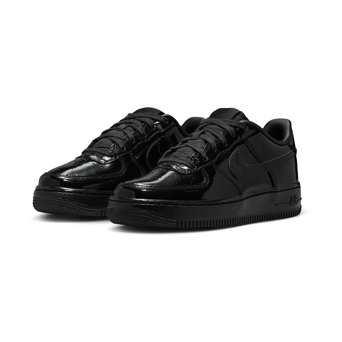 Nike Air Force 1 Low 'Black Patent' Big Kids' Shoes - 