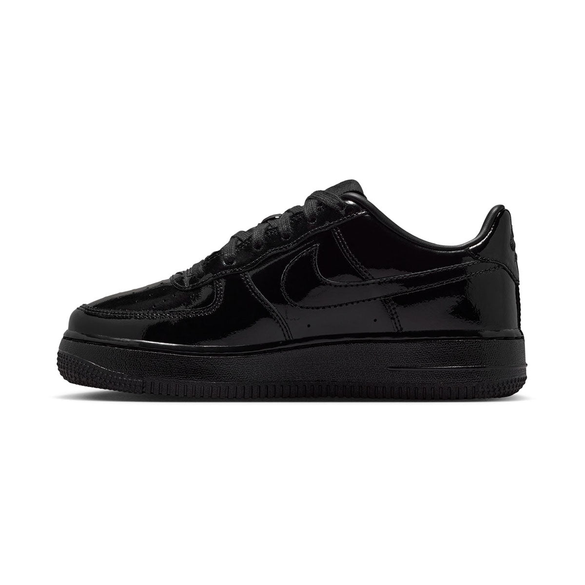 Nike Air Force 1 Low 'Black Patent' Big Kids' Shoes - 