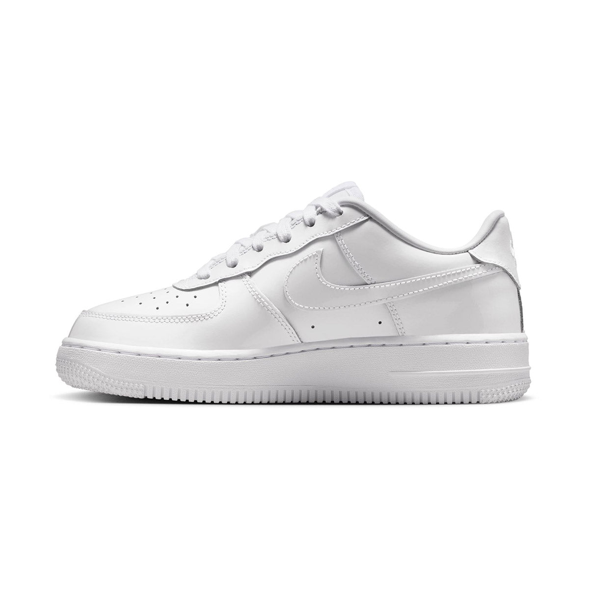 Nike Air Force 1 Low 'White Patent' Big Kids' Shoes - 