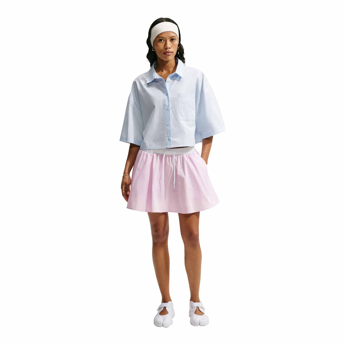 Nike Sportswear Women's Mid-Rise Poplin Mini Skirt - 
