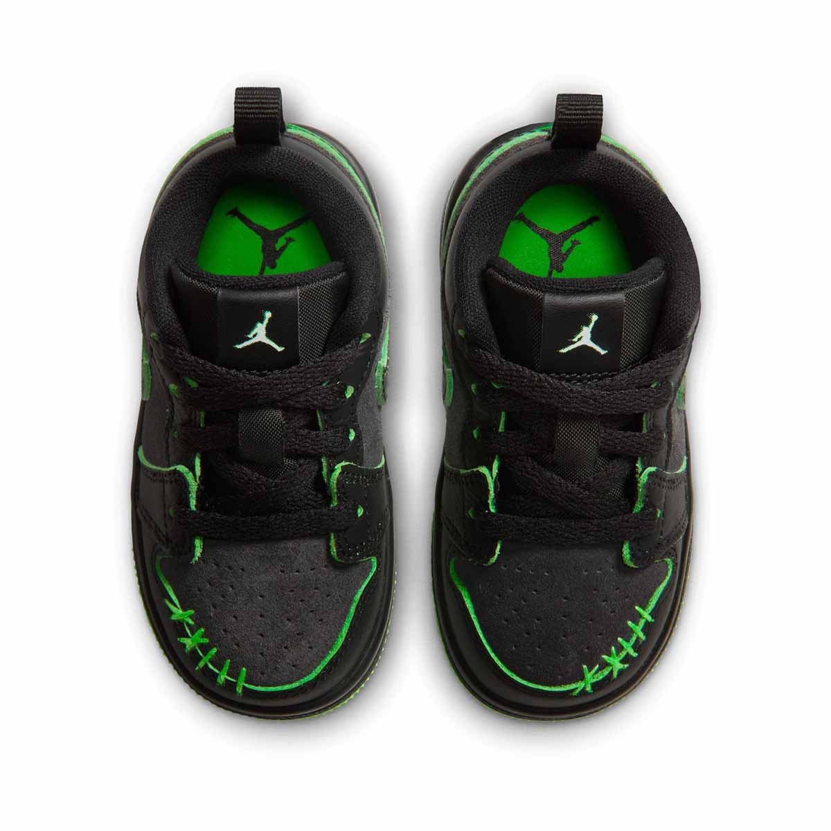 Jordan 1 Low SE 'Black Scream Green Dark Smoke Grey Black' Baby/Toddler Shoes - 