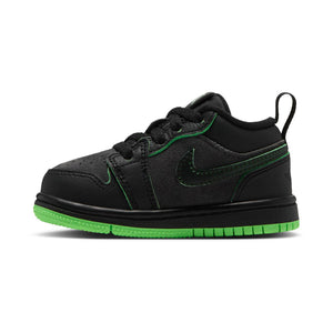 Jordan 1 Low SE 'Black Scream Green Dark Smoke Grey Black' Baby/Toddler Shoes