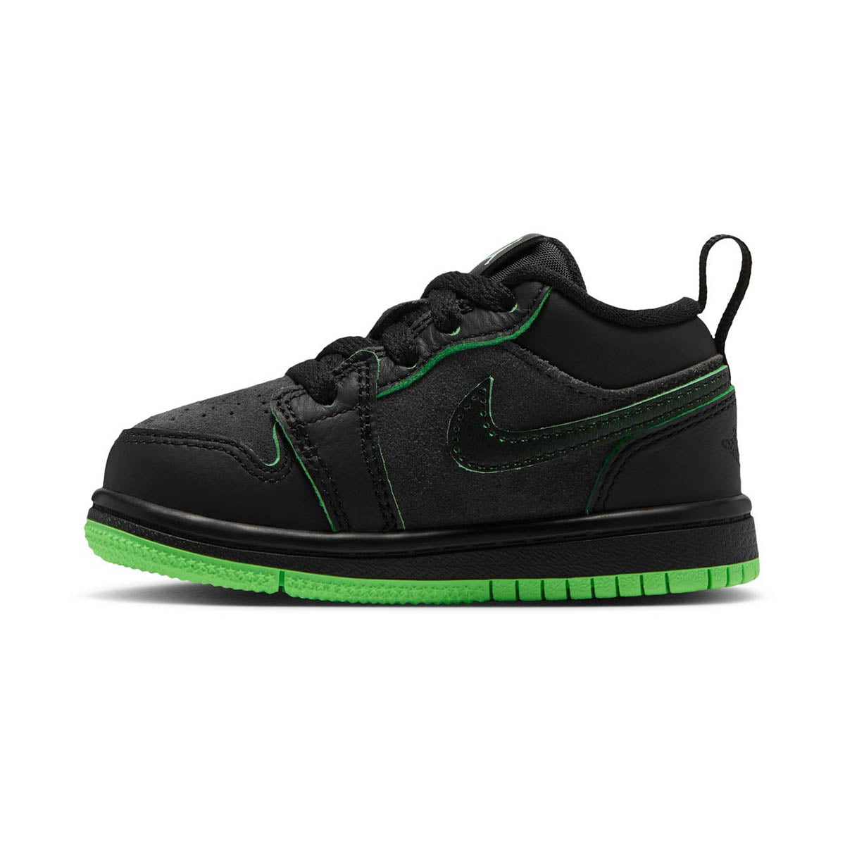 Jordan 1 Low SE 'Black Scream Green Dark Smoke Grey Black' Baby/Toddler Shoes - 