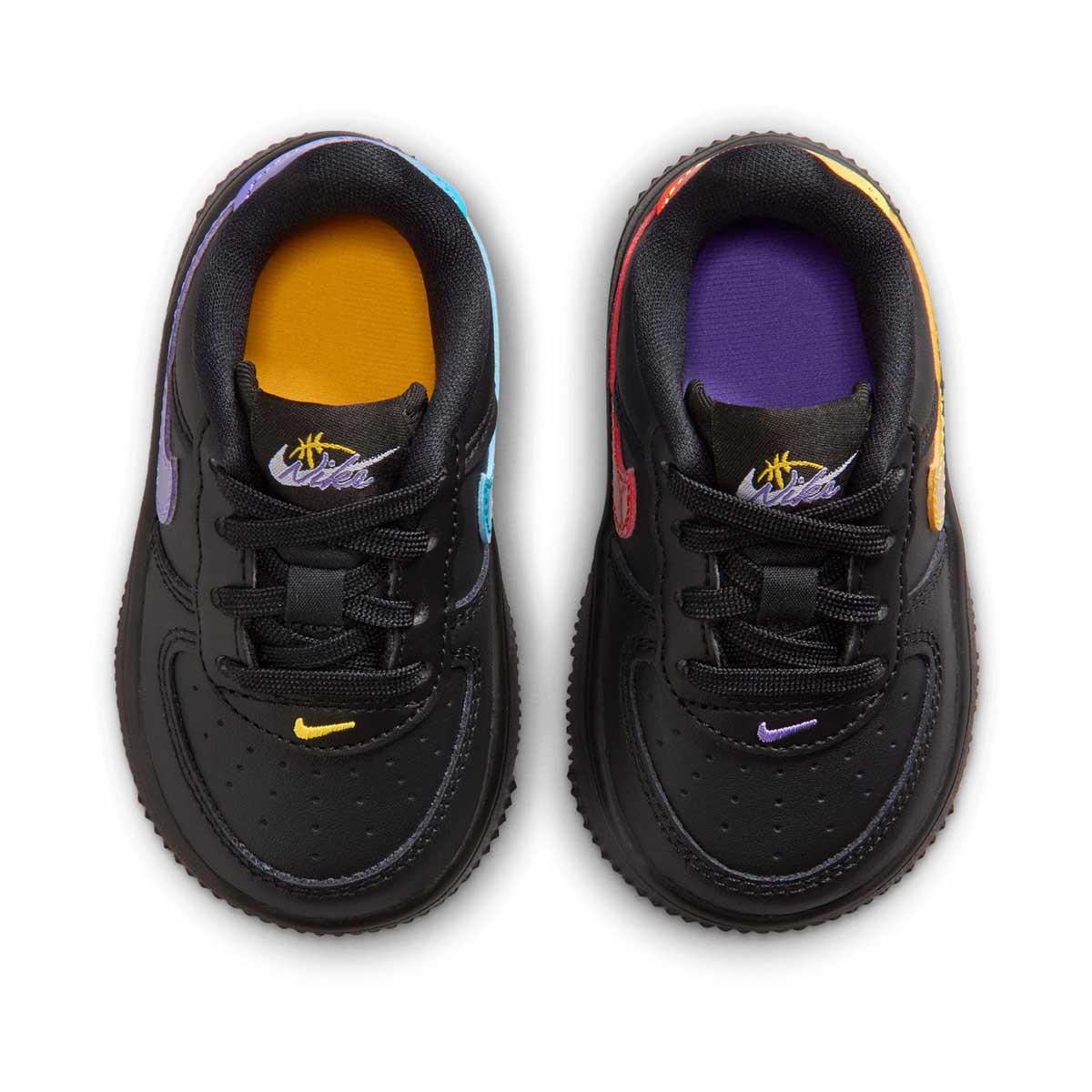 Nike Force 1 Low 'Black Multi-Color' Baby/Toddler Shoes - 