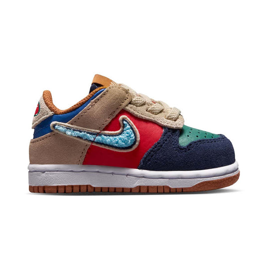 Nike Dunk Low 'Speed Red Green Noise' Baby/Toddler Shoes