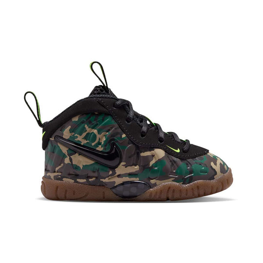 Nike Little Posite Pro Premium 'Black Voltage Green Gum' Baby/Toddler Shoes