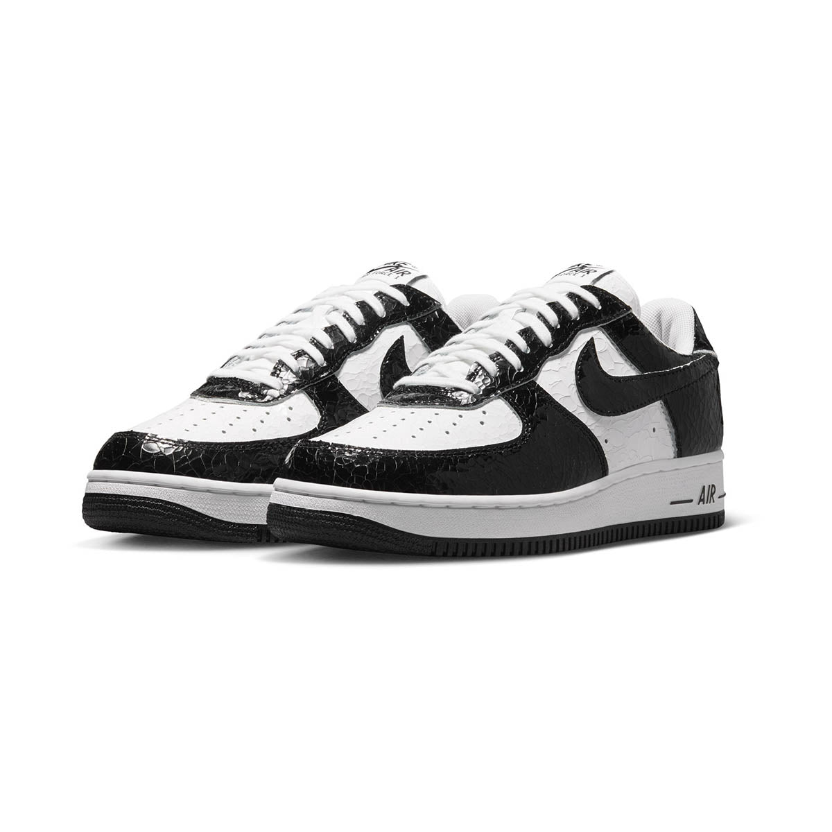 Nike Air Force 1 'Cracked Leather Black White' Men's Shoes - New Releases
