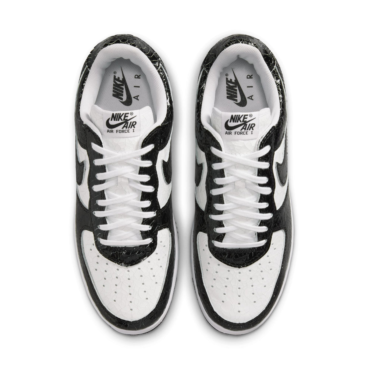 Nike Air Force 1 'Cracked Leather Black White' Men's Shoes - 