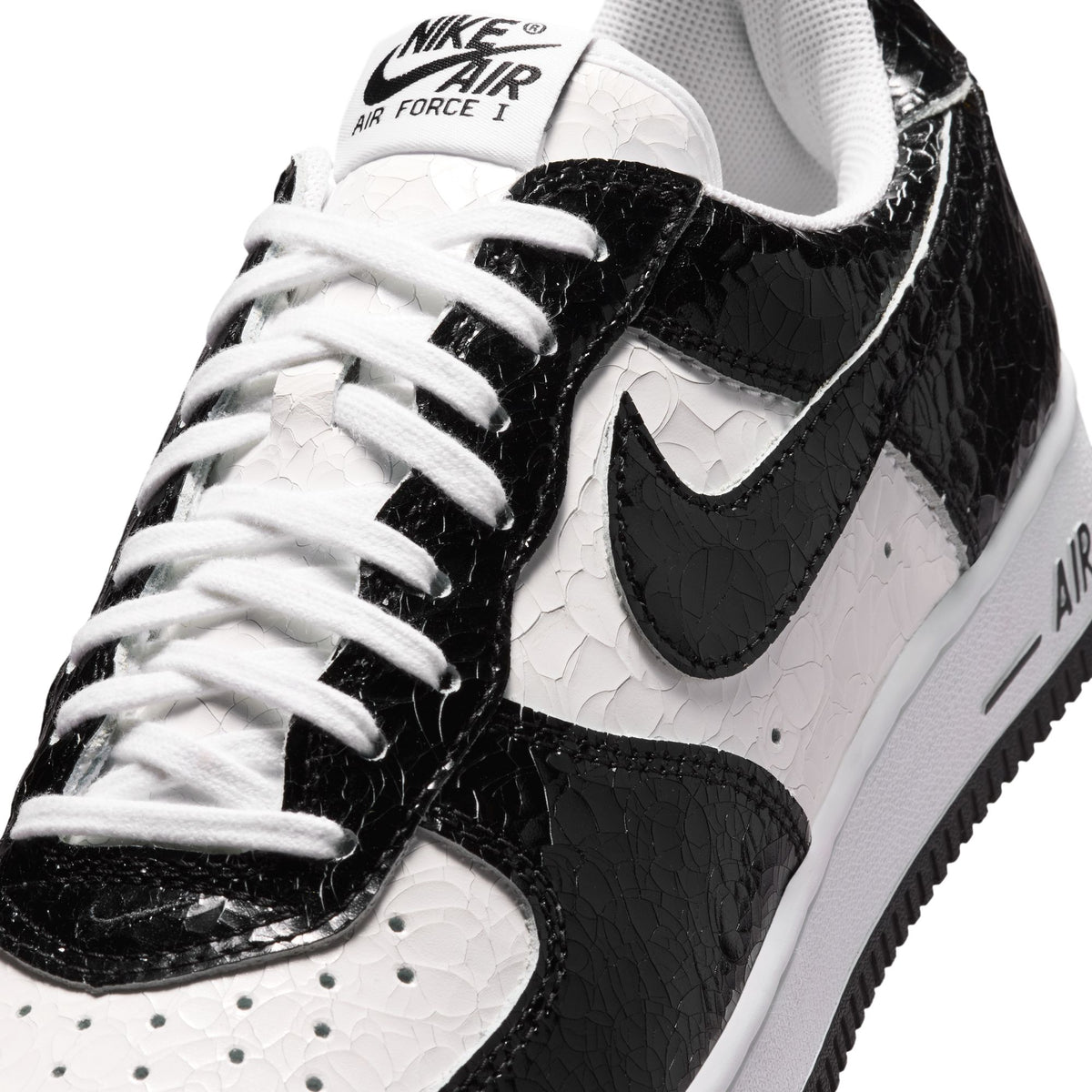 Nike Air Force 1 'Cracked Leather Black White' Men's Shoes - 