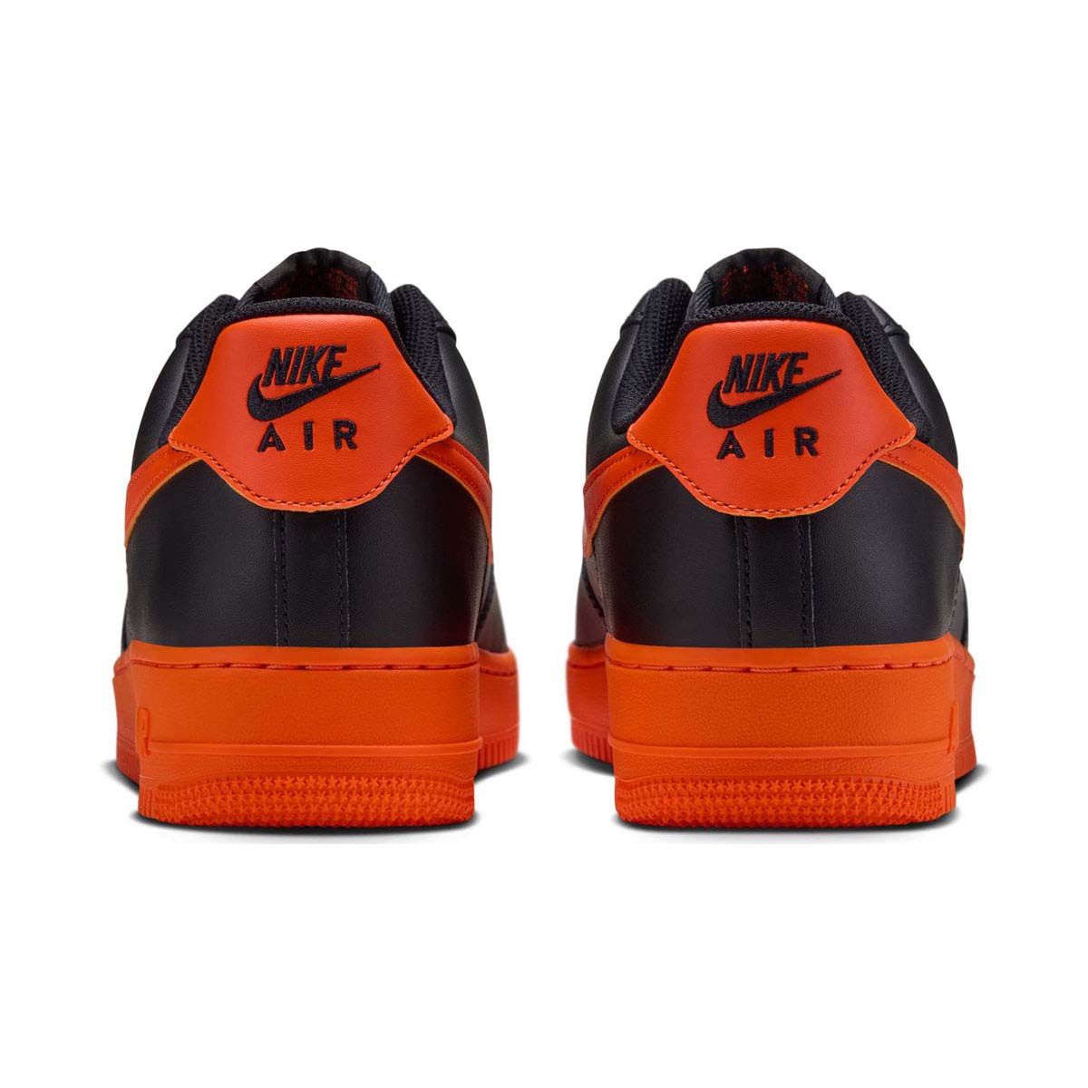 Nike Air Force 1 '07 'Black Safety Orange' Men's Shoes - 