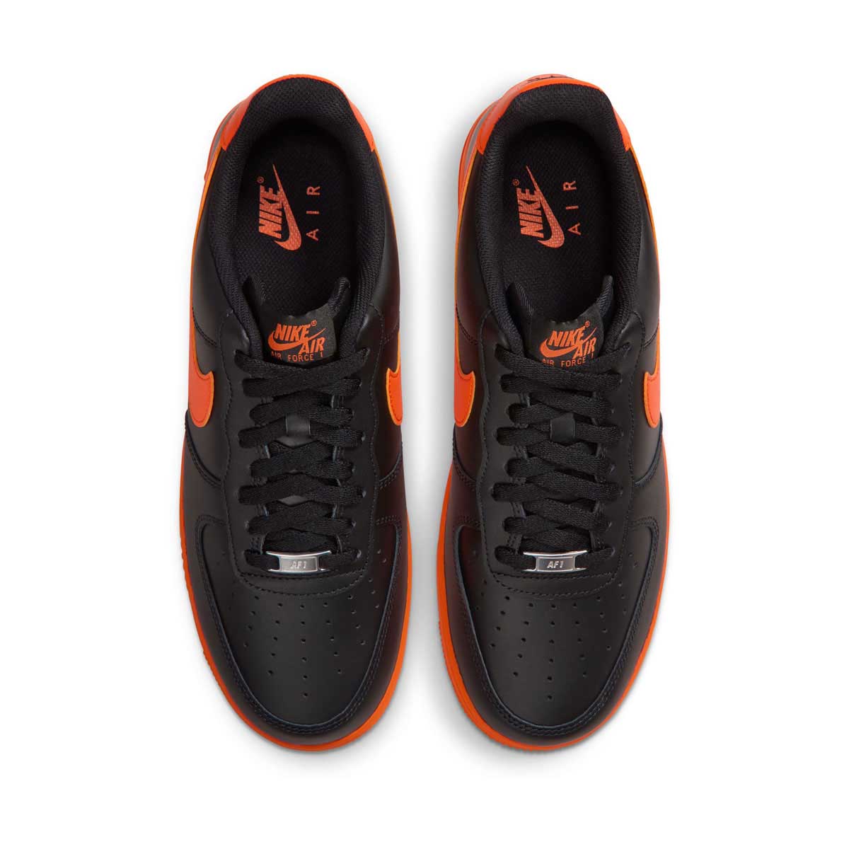 Nike Air Force 1 '07 'Black Safety Orange' Men's Shoes - 