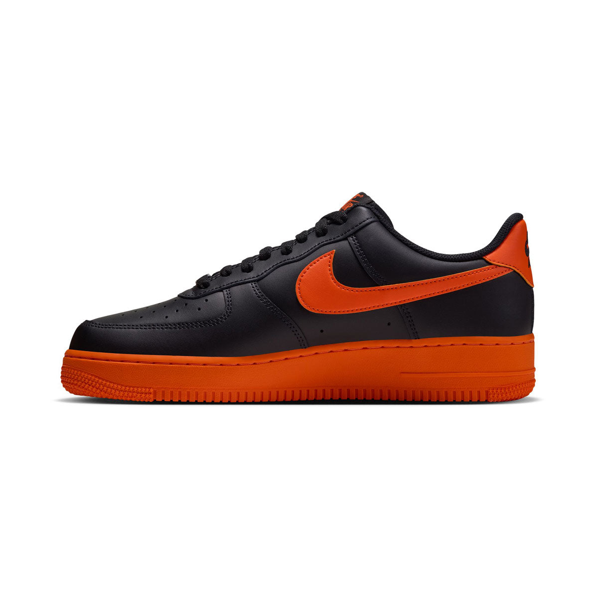 Nike Air Force 1 '07 'Black Safety Orange' Men's Shoes - 