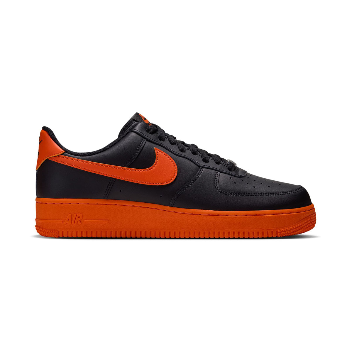 Nike Air Force 1 '07 'Black Safety Orange' Men's Shoes - 