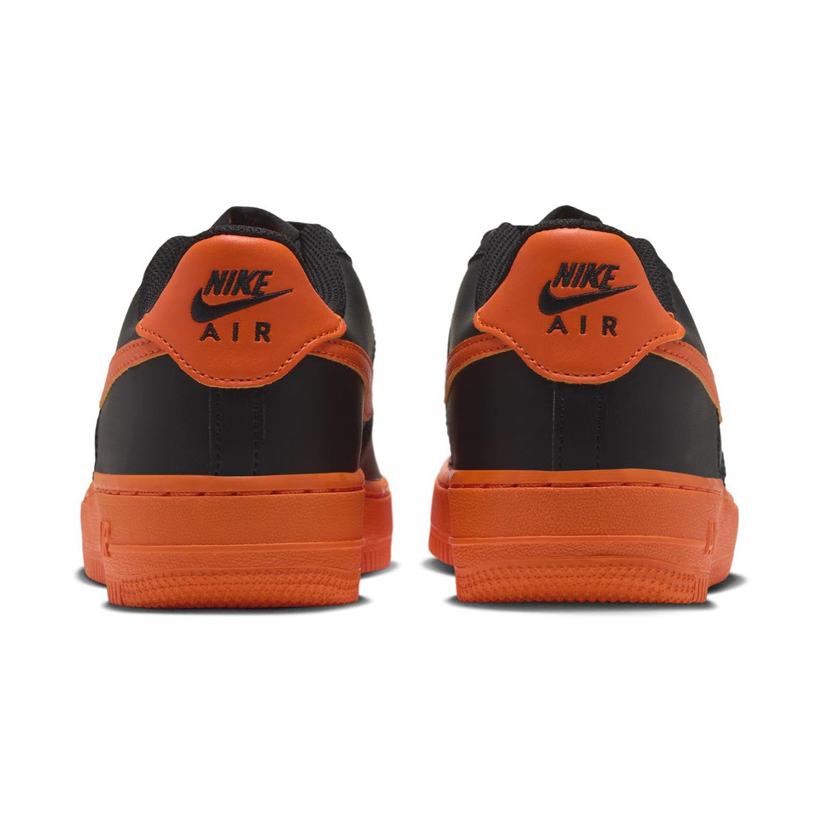 Nike Air Force 1 'Black Safety Orange' Big Kids' Shoes - Nike Air Force 1 Kids