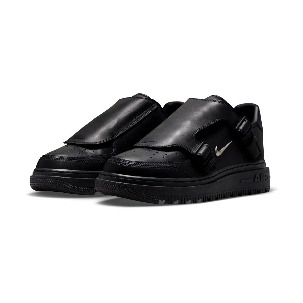 Nike Air Force 1 LX 'Black Metallic Silver' Men's Shoes - 