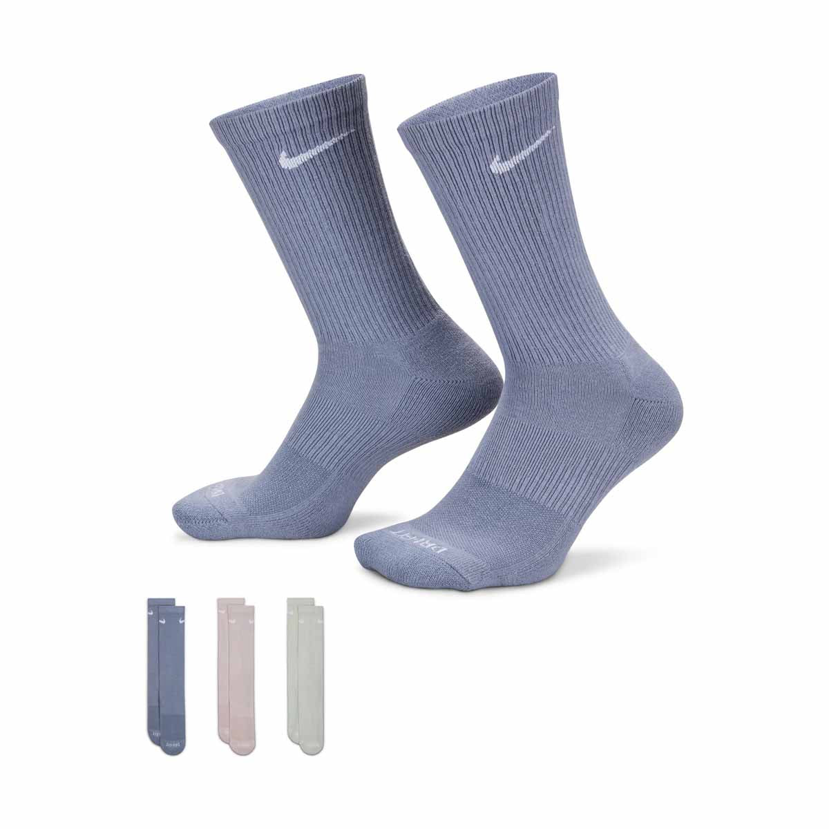 Nike Everyday Plus Cushioned Training Crew Socks (3 Pairs) - MENS ACCESSORIES