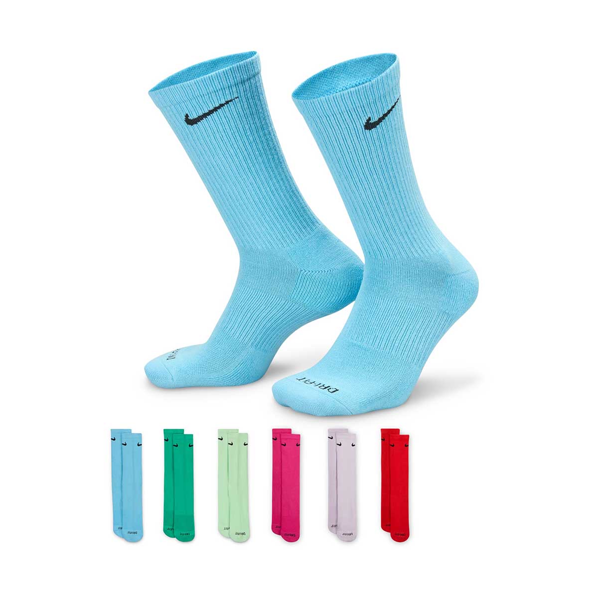 Nike Everyday Plus Cushioned Training Crew Socks (6 Pairs) - WOMENS SOCKS