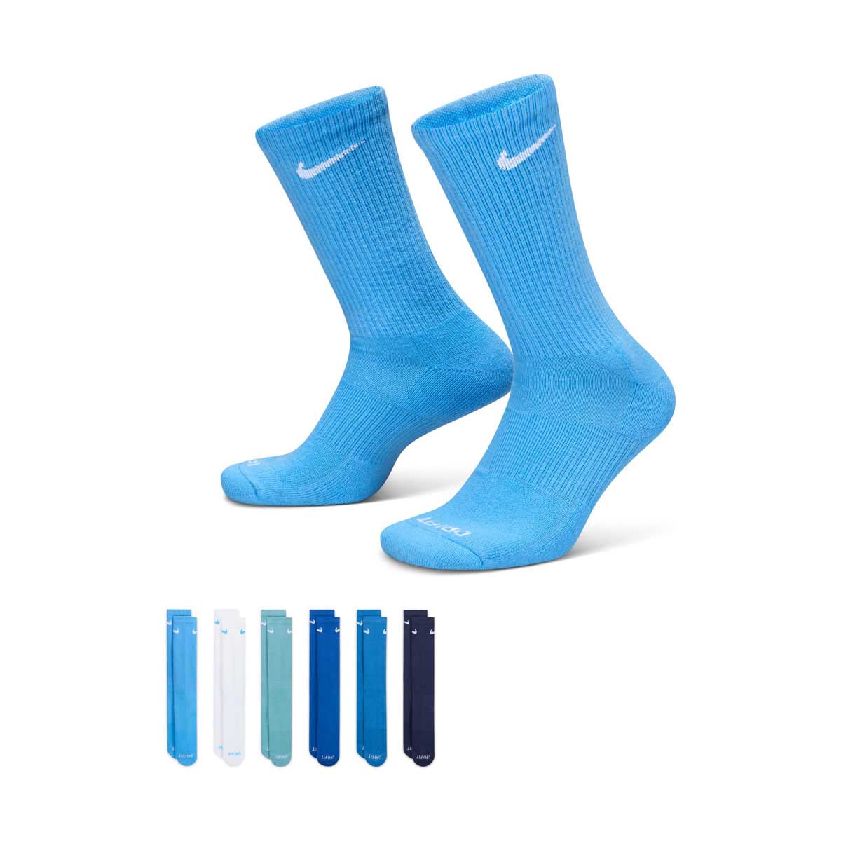 Nike Everyday Plus Cushioned Training Crew Socks (6 Pairs) - WOMENS SOCKS