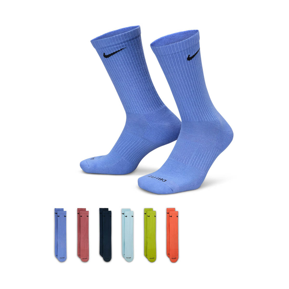 Nike Everyday Plus Cushioned Training Crew Socks (6 Pairs) - MENS SOCKS