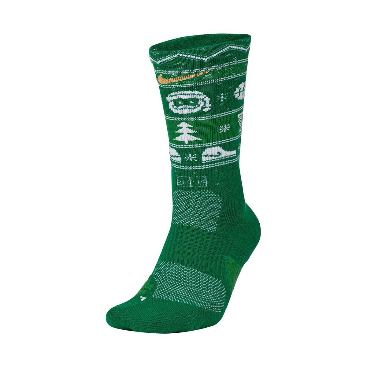 Nike Elite Christmas Crew Socks - Nike White Socks