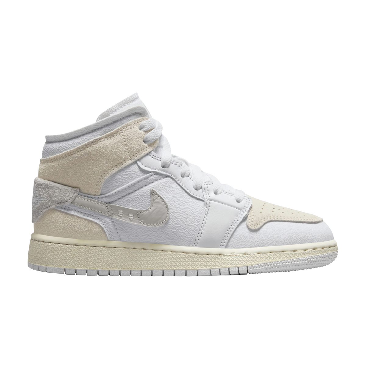 Jordan 1 Mid SE Craft &#39;Tech Grey&#39; Big Kids&#39; Shoes