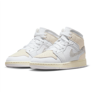 Jordan 1 Mid SE Craft 'Tech Grey' Big Kids' Shoes
