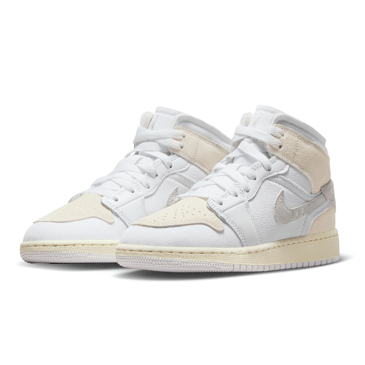 Jordan 1 Mid SE Craft &#39;Tech Grey&#39; Big Kids&#39; Shoes