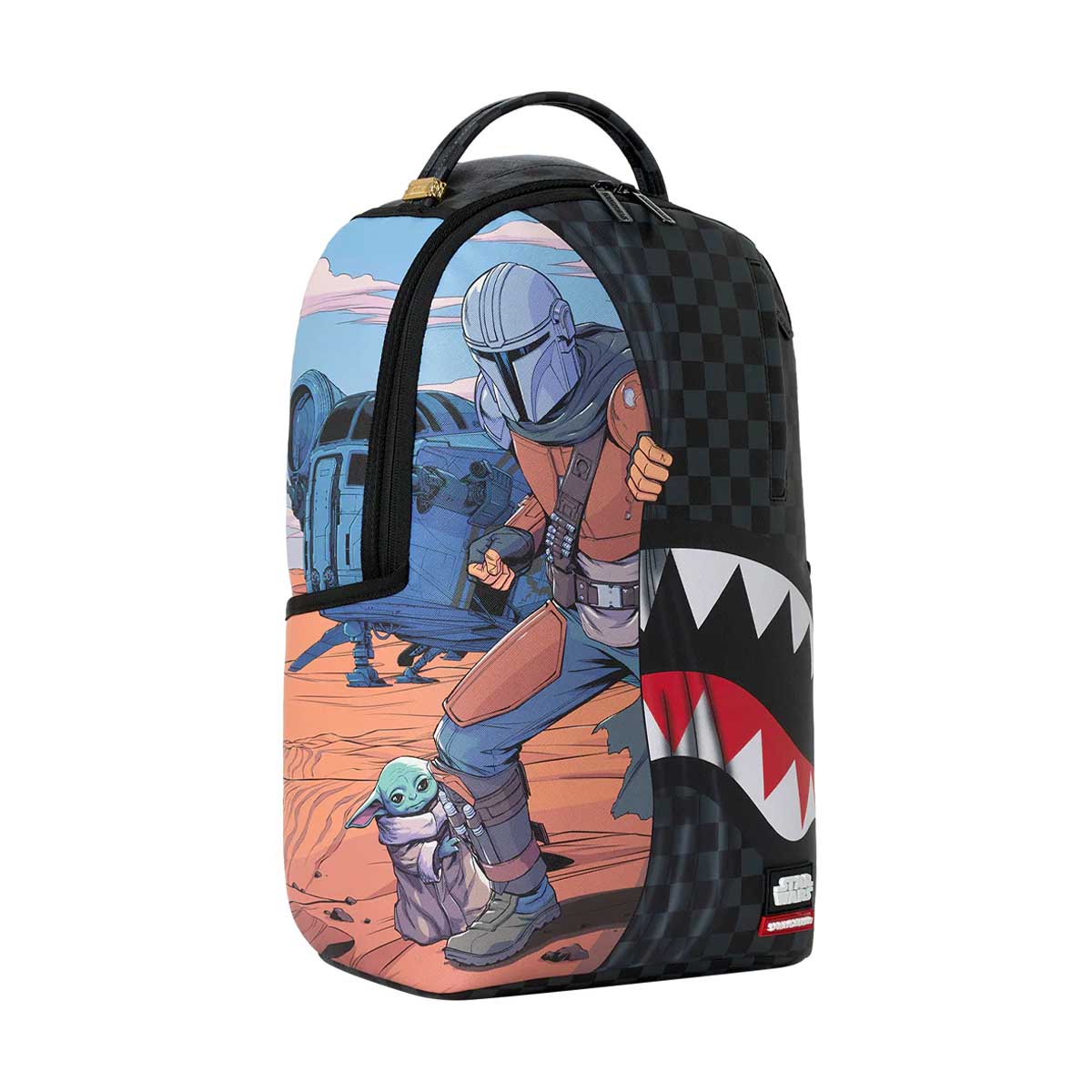 SPRAYGROUND Star Wars Mando Grogu Get to the Ship Backpack - Backpacks