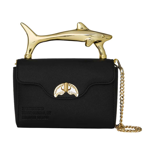 SPRAYGROUND The Golden Fang Shark Handbag
