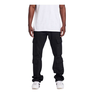 CRYSP DENIM Scott Cargo Denim Jet Black