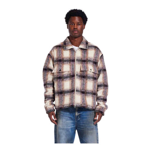 CRYSP DENIM Irvine Mohair Shacket Cream