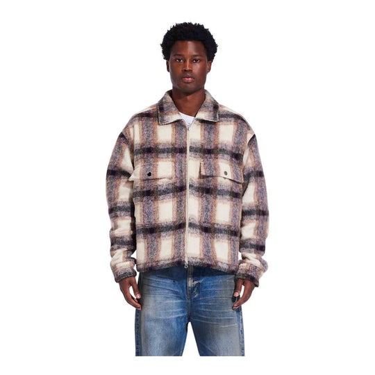 CRYSP DENIM Irvine Mohair Shacket Cream