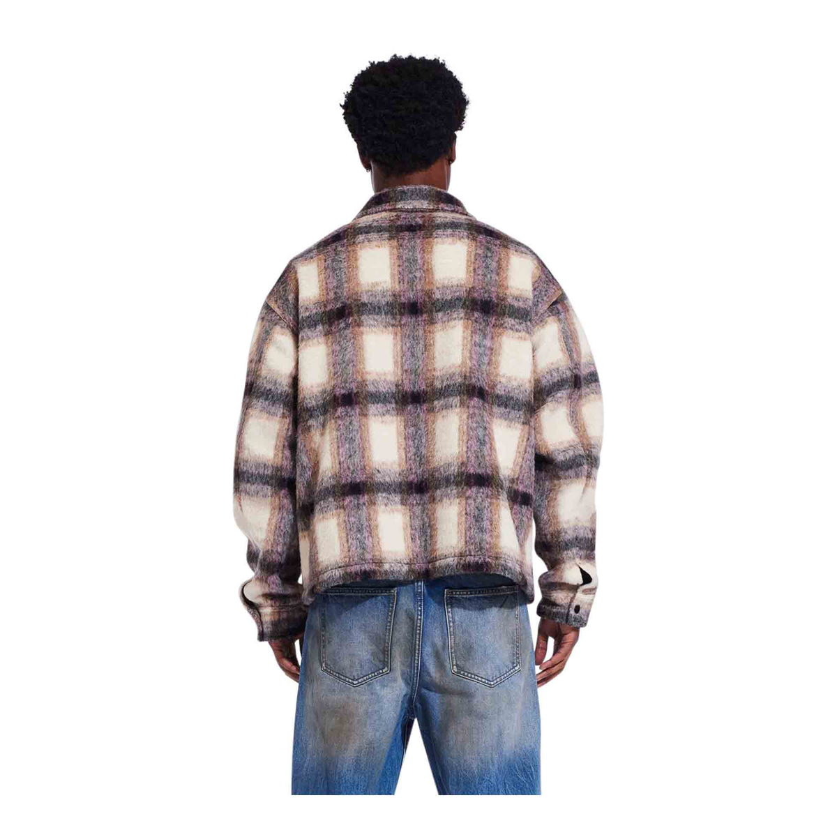 CRYSP DENIM Irvine Mohair Shacket Cream - 
