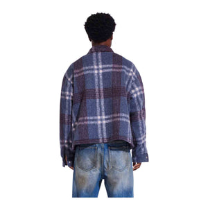 CRYSP DENIM Irvine Mohair Shacket Blue