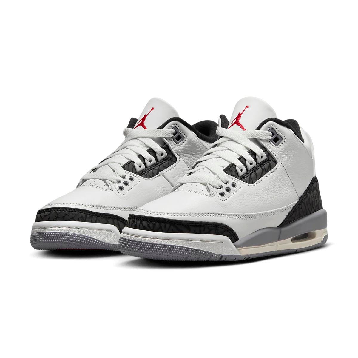 Shop Air Jordan 3 Retro Cement Grey Big Kids Shoes Millennium Shoes