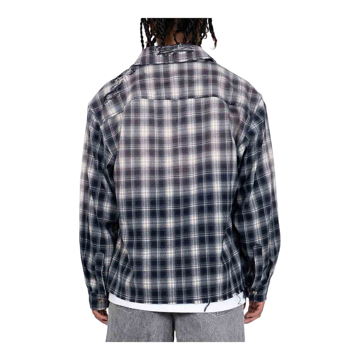 EPTM Bleached Navy Blue Flannel - EPTM  & CRYSP DENIM