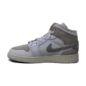 Jordan 1 Mid SE Craft 'Tech Grey' Big Kids' Shoes