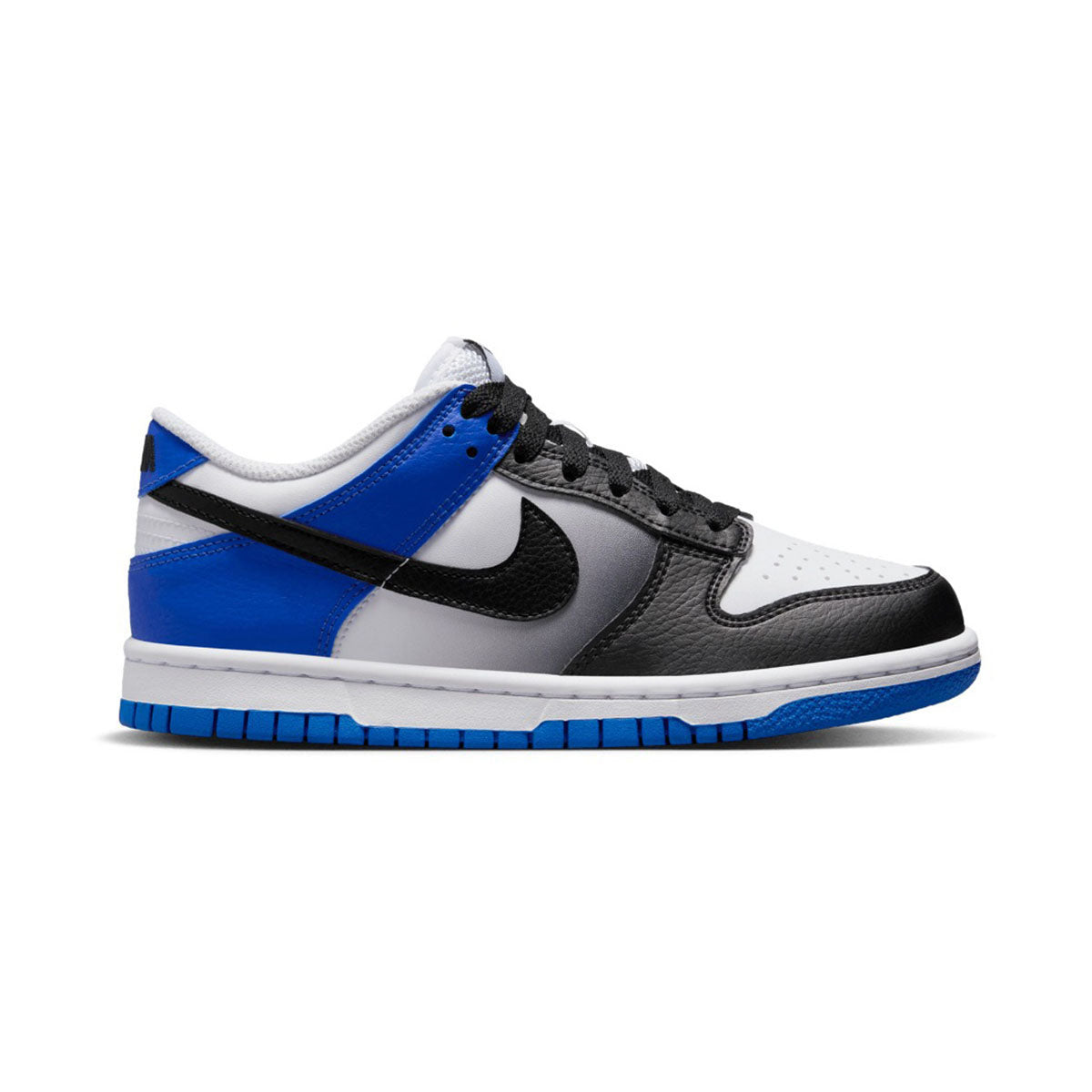 Nike Dunk Low Game Royal White Black Big Kids' Shoes - SALE