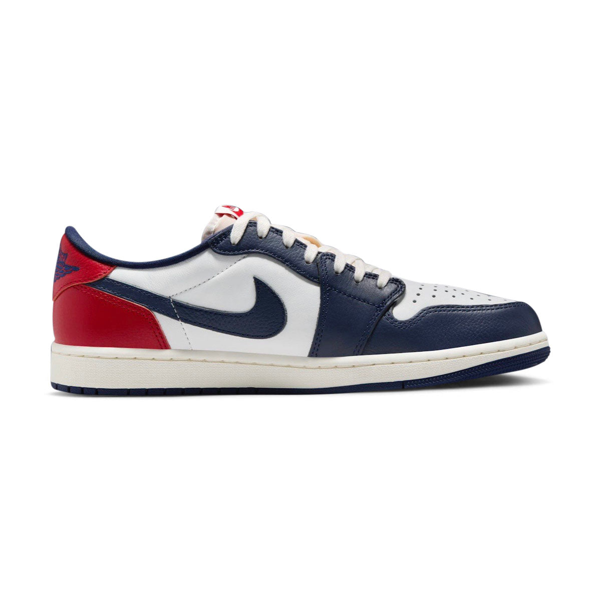 Air Jordan 1 Retro Low OG 'Gym Red & Midnight Navy' Men's Shoes - MENS JORDAN