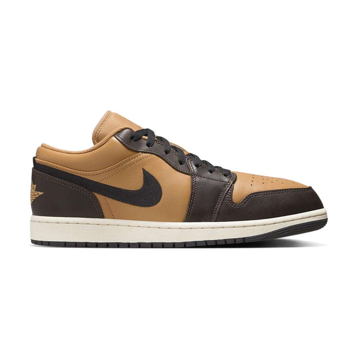 Air Jordan 1 Low 'Flax Baroque Brown' Big Kids' Shoes - BIG KIDS (3.5 - 7.0)