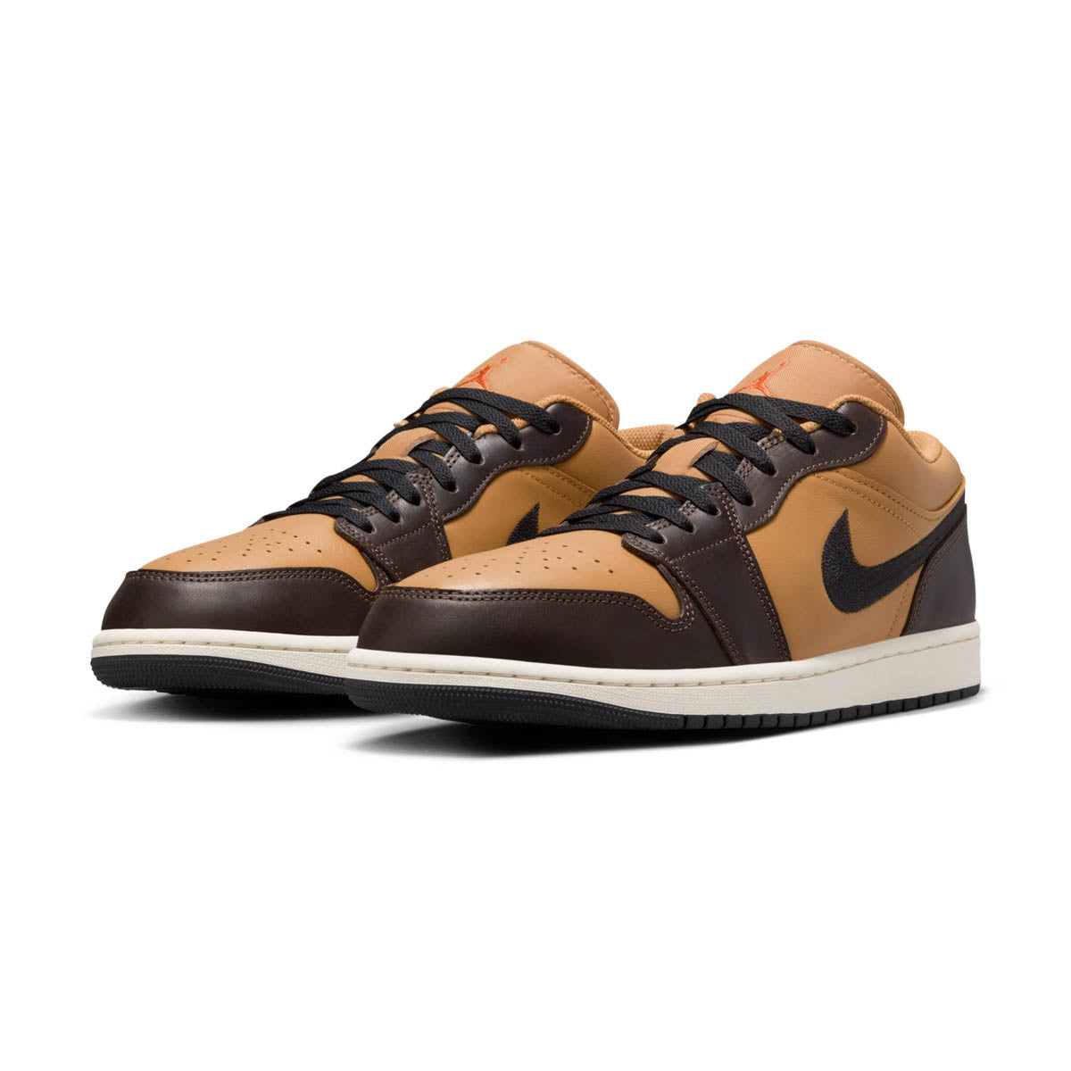 Air Jordan 1 Low &#39;Flax Baroque Brown&#39; Big Kids&#39; Shoes