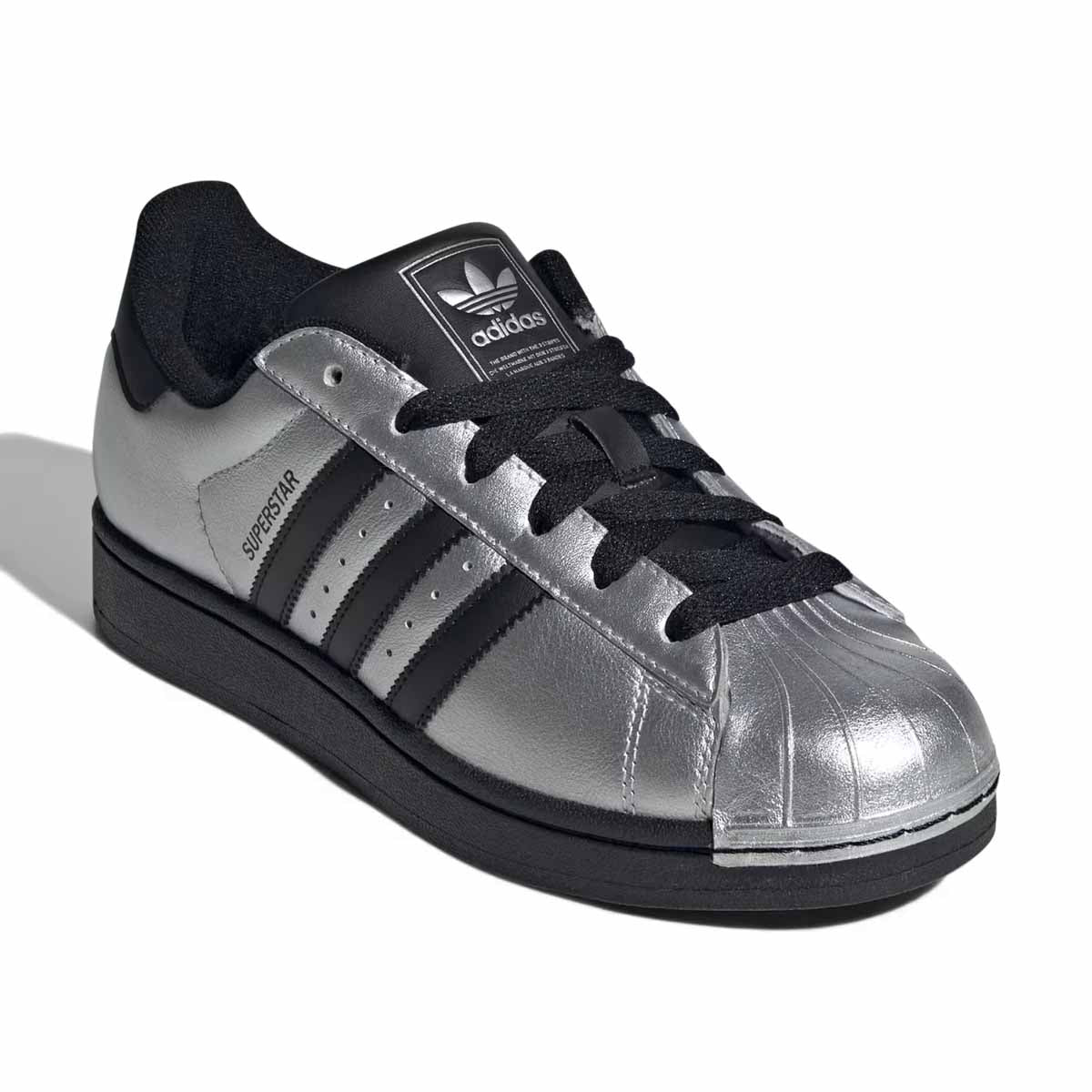 Adidas Superstar II 'Silver Metallic Black' Women's Shoes - 