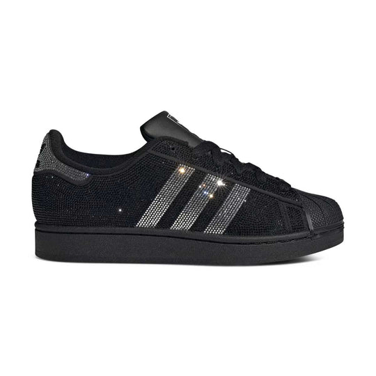 Adidas Superstar II 'Rhinestone Black Silver' Women's Shoes