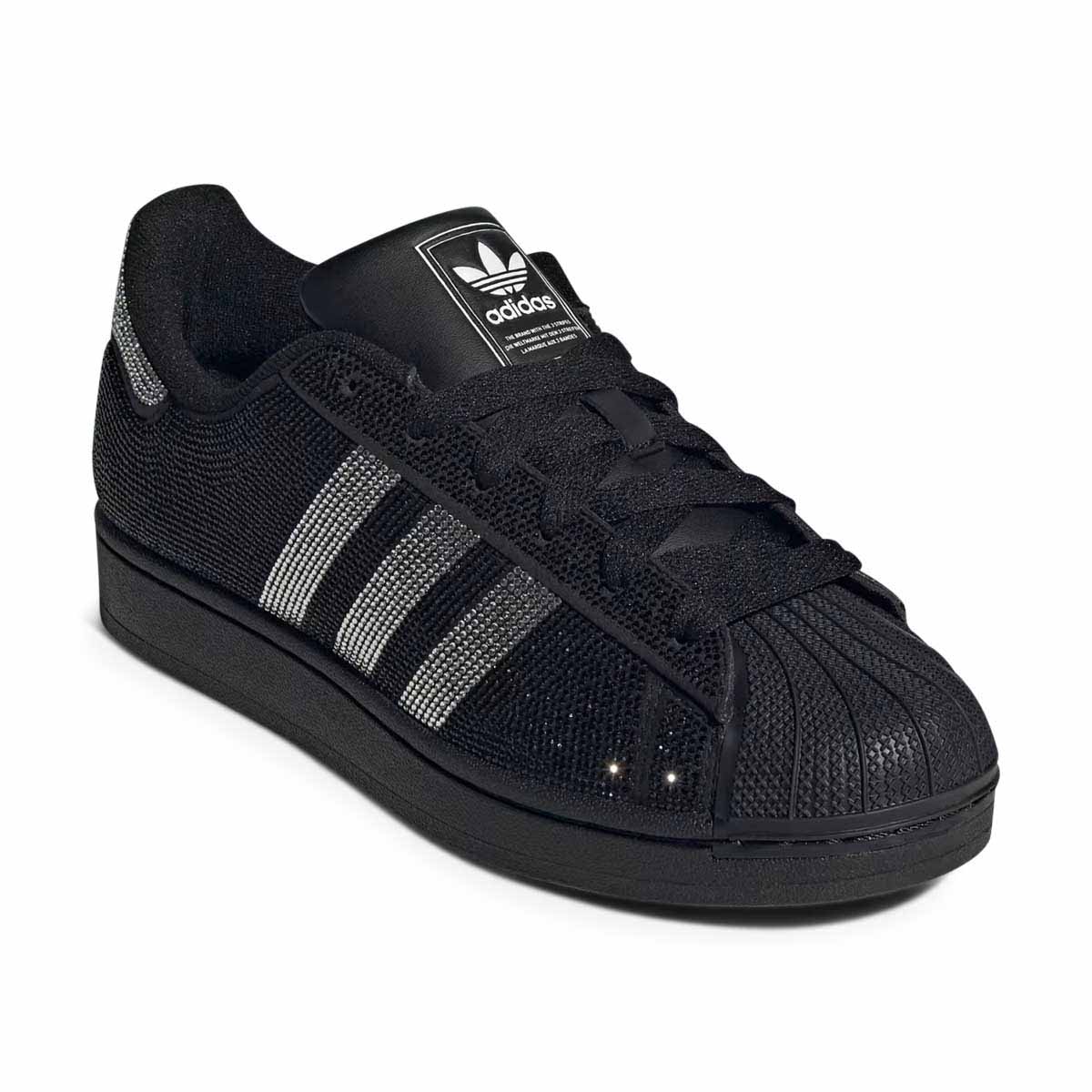 Adidas Superstar II 'Rhinestone Black Silver' Women's Shoes - WOMENS CASUAL