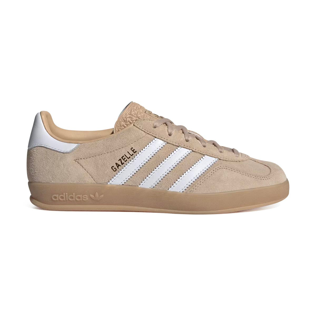 adidas Women's Originals Gazelle Indoor Shoes, Magic Beige / Cloud White / Gum / 9.5 adidas Women's Originals Gazelle Indoor Shoes, Magic Beige / Cloud White / Gum / 9.5