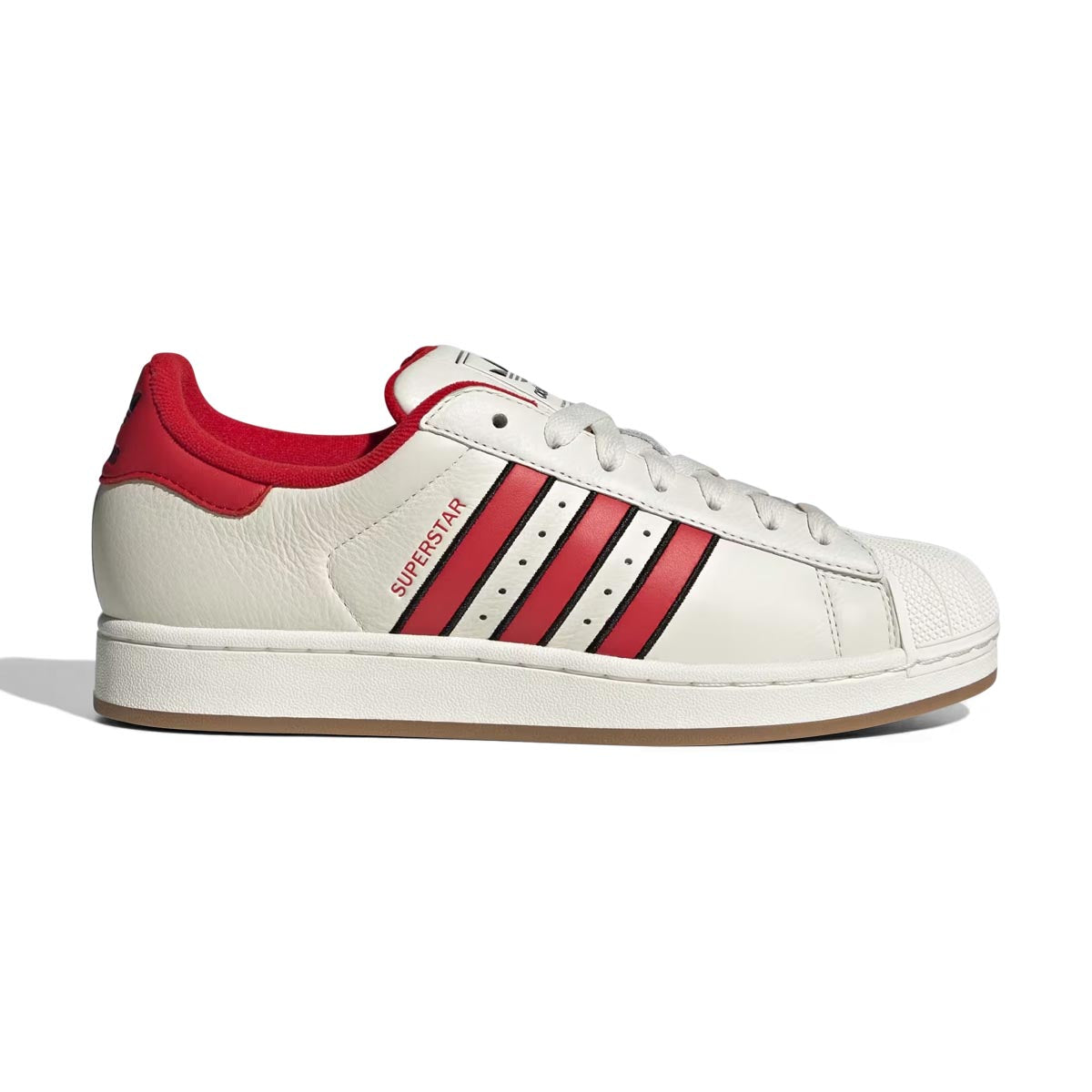 Adidas Superstar II 'Off White Better Scarlet Black'  Men's Shoes - MENS SHOES
