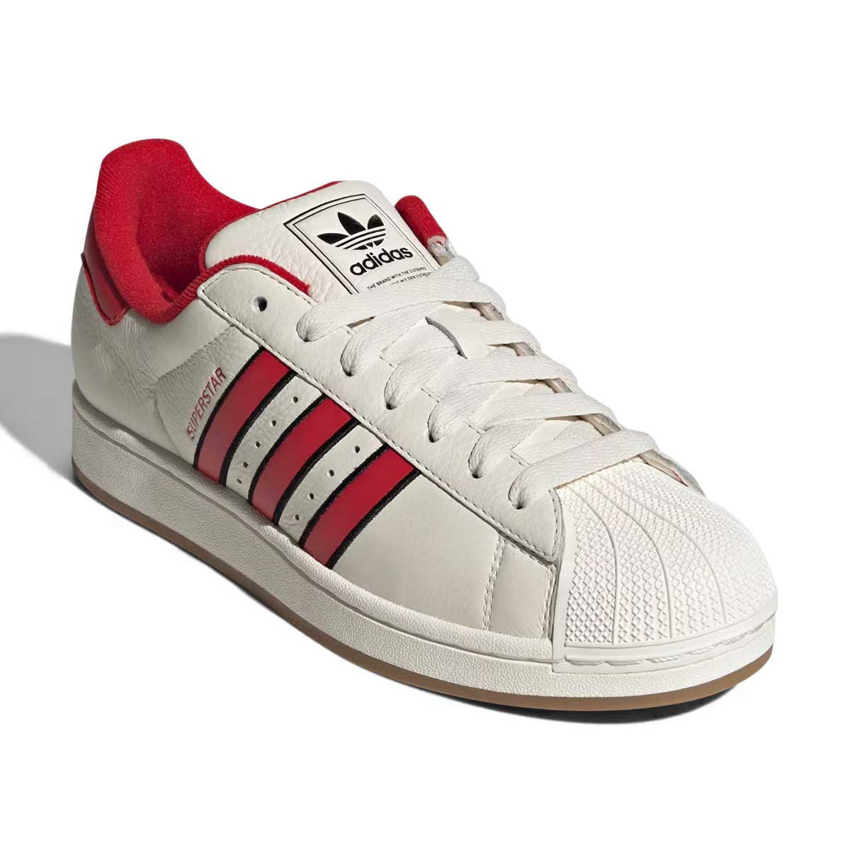 Adidas Superstar II 'Off White Better Scarlet Black'  Men's Shoes - MENS SHOES